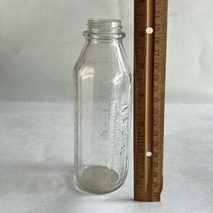 Collectors vintage vtg natural nursery glass baby bottle duraglas baby all